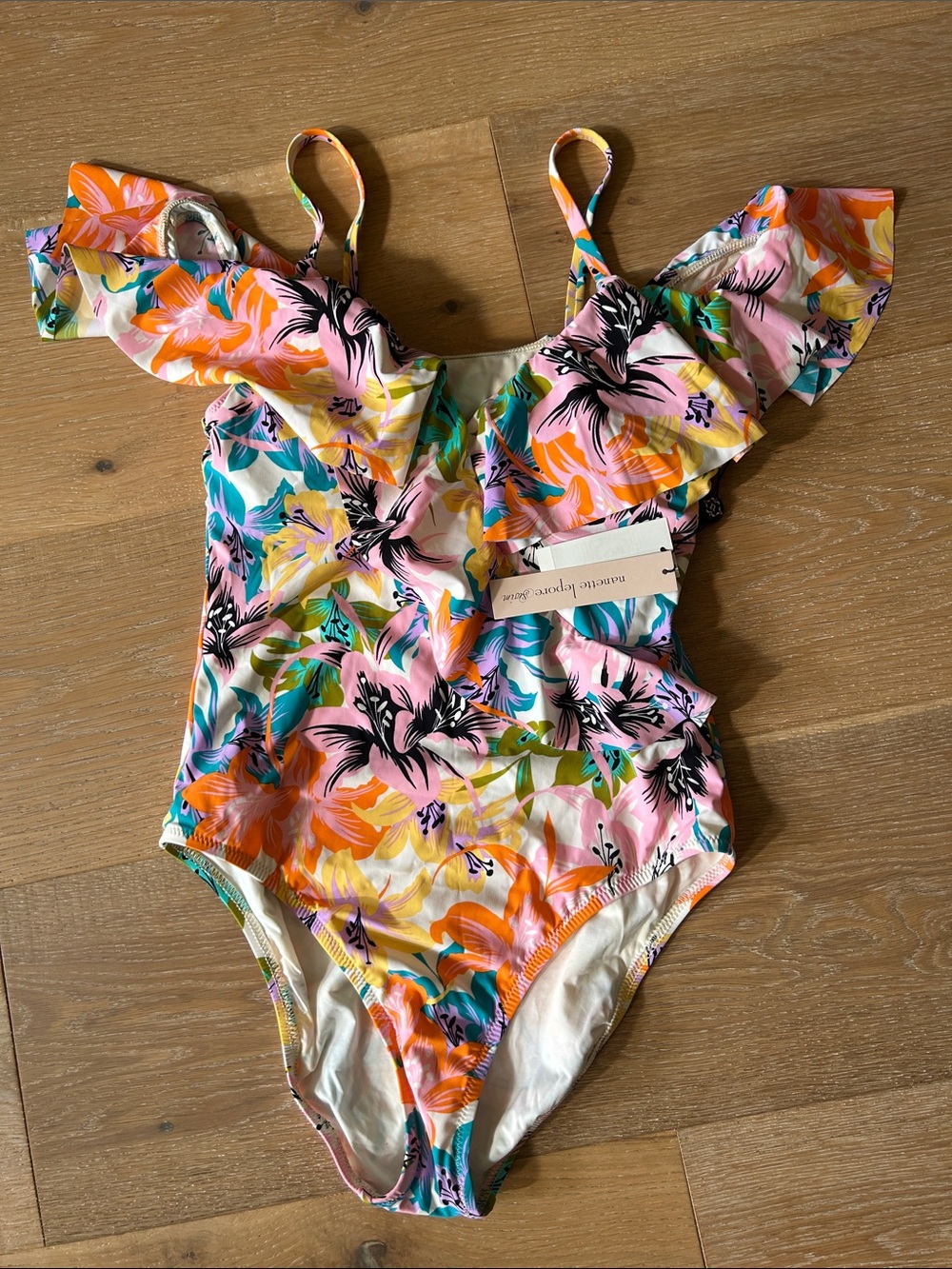 Nanette Lepore Floral Ruffle One-Piece Swimsuit - Multicolor